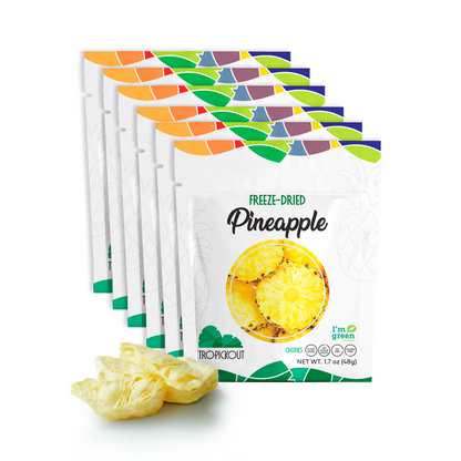 Freeze-Dried Pineapple (6 pack bag)