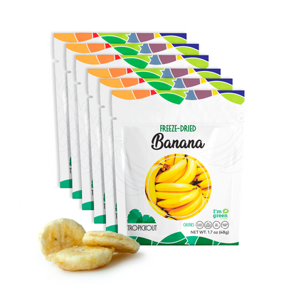 Freeze-Dried Banana (6 pack bag)