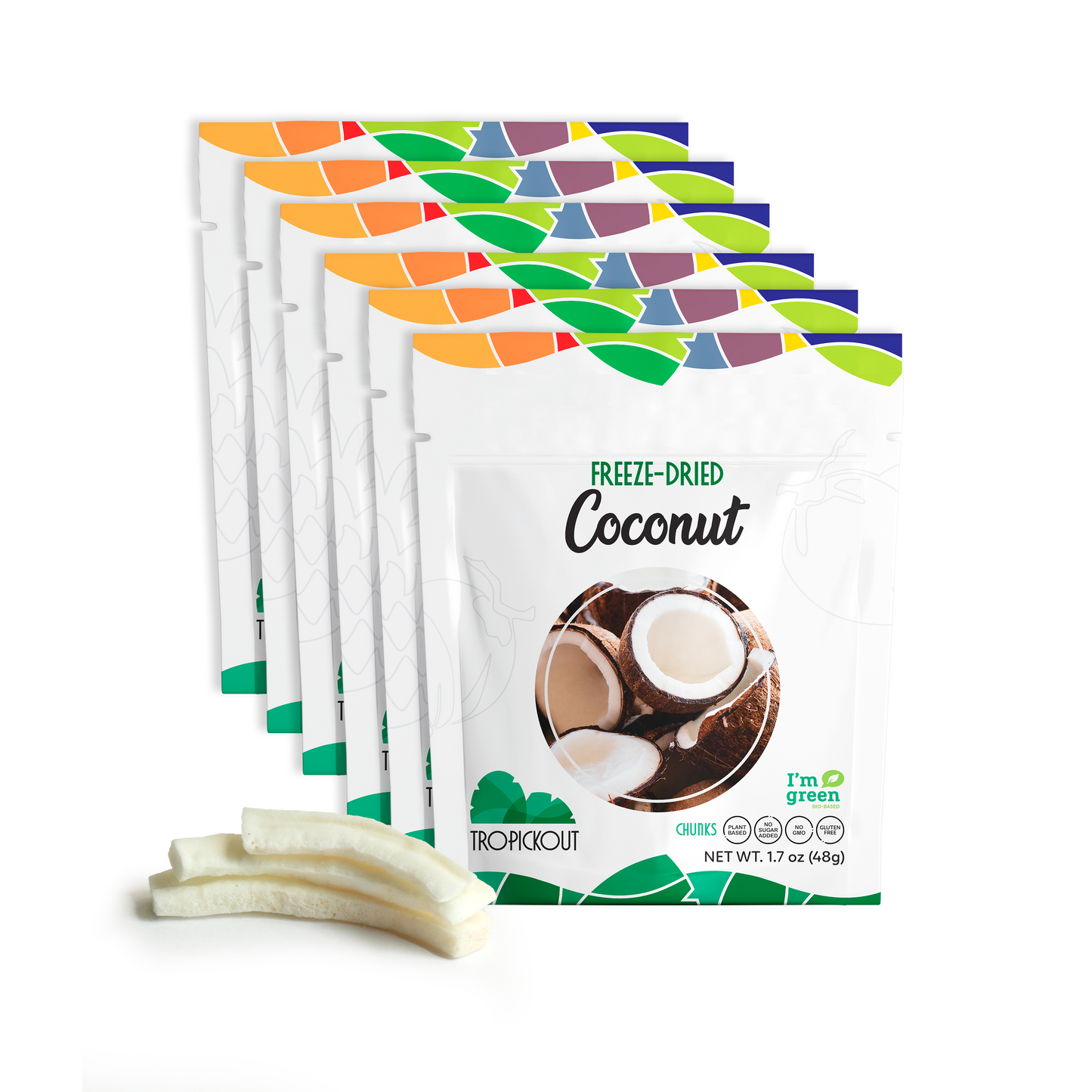 Freeze-Dried Coconut (6 pack bag)