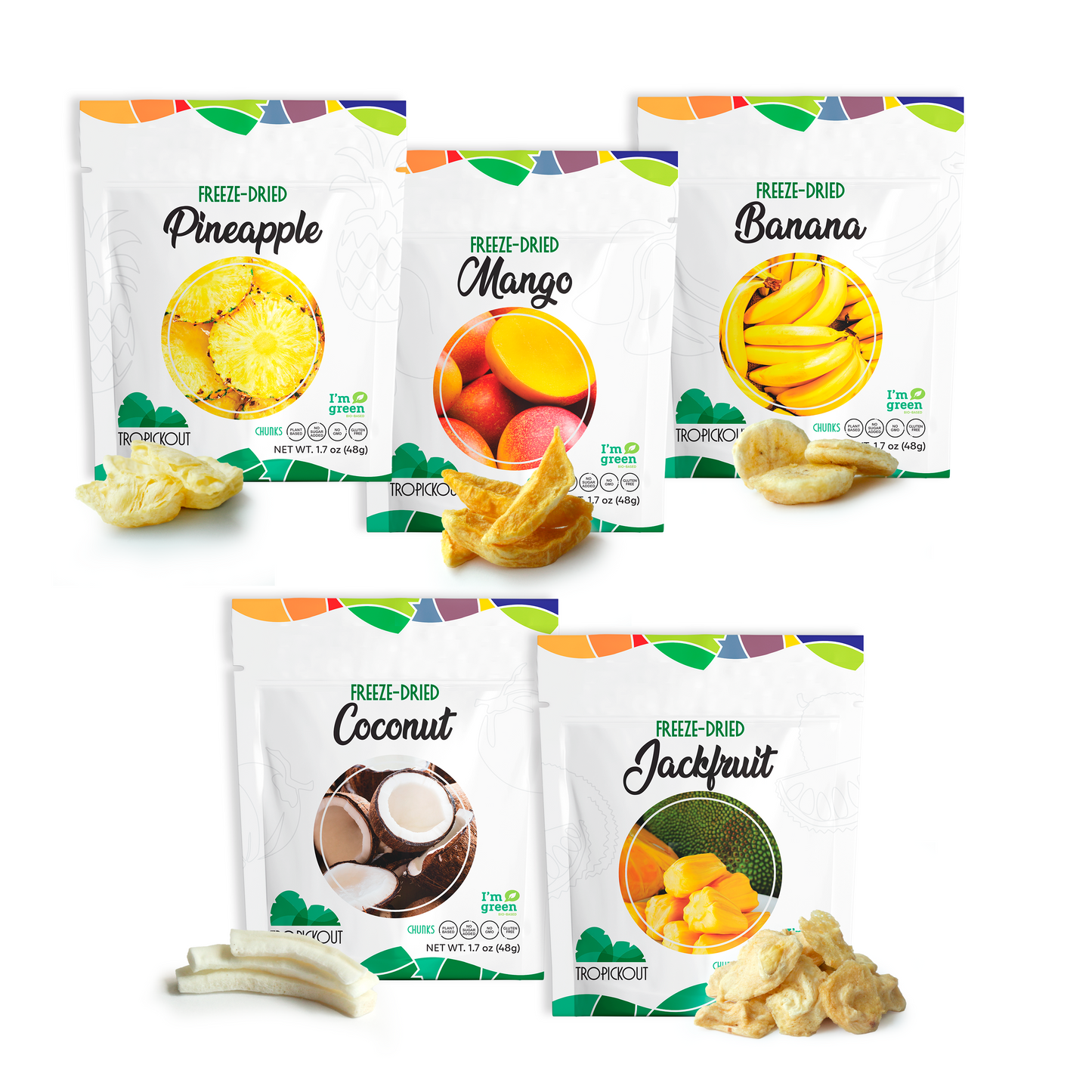 Freeze-Dried Fruits (5 pack bag)